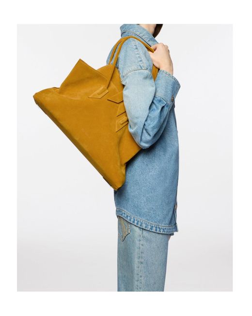 The Attico Yellow The La Passeggiata Medium Tote Bag