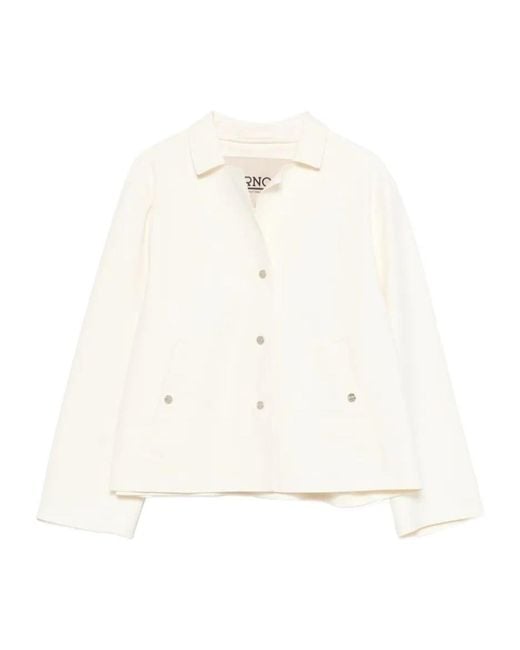 Herno White Polyamide Elastane Jacket