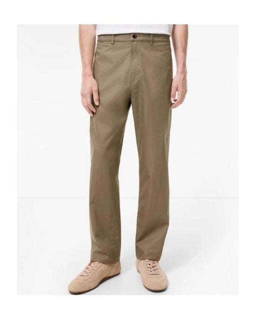 Burberry Natural Tropical Gabardine Chinos for men