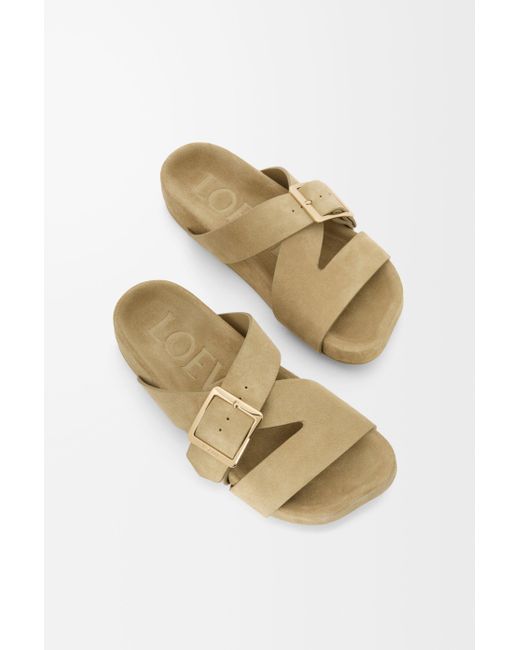 Loewe Brown Ease Buckle Slide