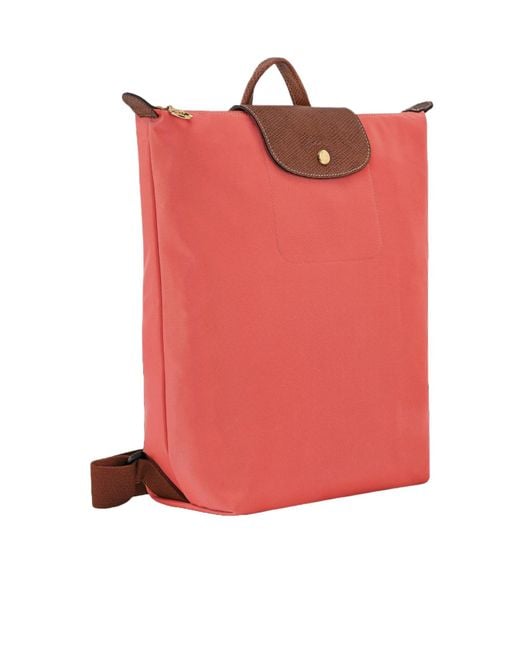 Longchamp Red Le Pliage Original M Backpack for men