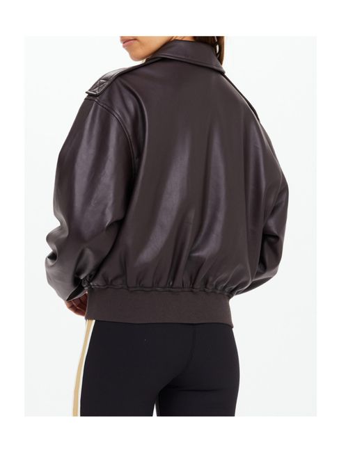 The Upside Black Zariah Collared Bomber Jacket