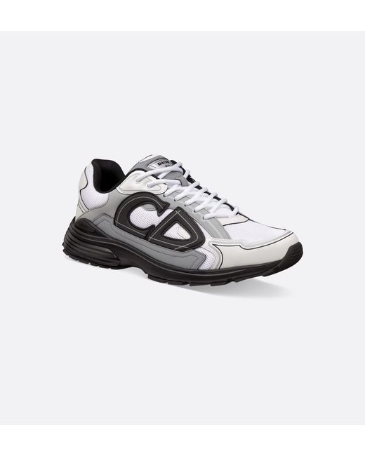 Dior White Homme B30 Lace-Up Sneakers for men