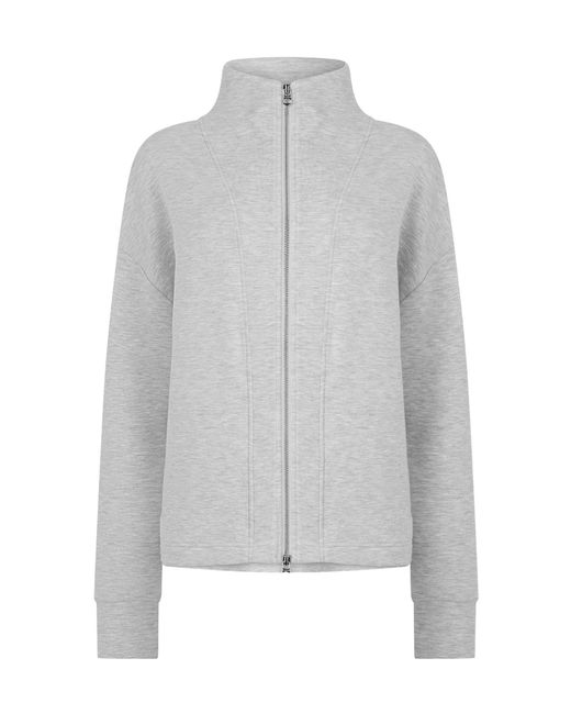 Varley Gray Casual Zip-Up Jacket