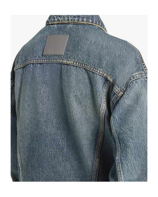 Balenciaga Blue Relaxed Denim Jacket