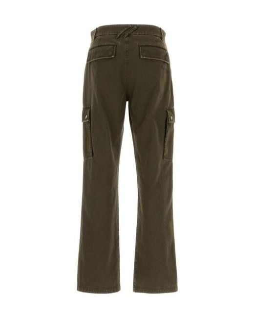 Burberry Green Straight-Leg Cargo Trousers for men
