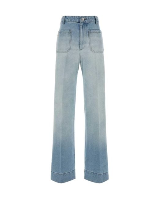 Victoria Beckham Blue Alina Regular Jeans