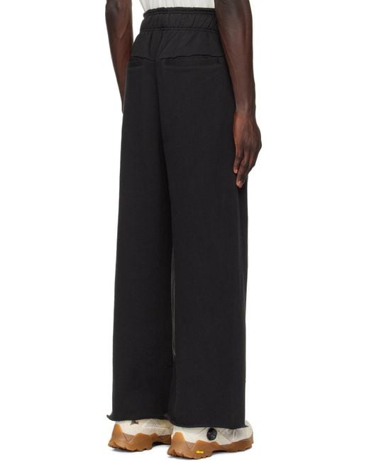 Entire studios Black Wide Leg Pants for men