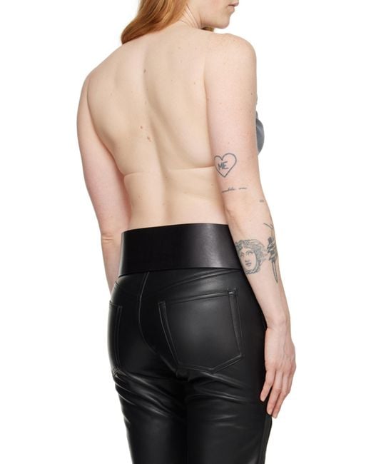 Y. Project Gray Open-Back Crop Top