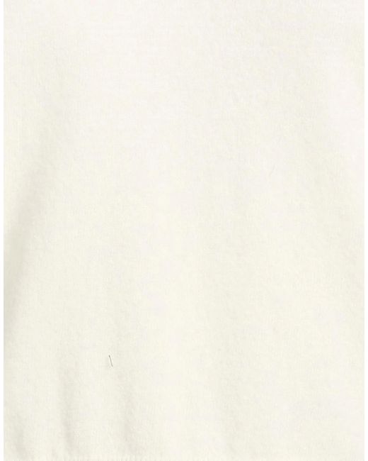 Maison Margiela White Sleeveless Vneck Wool Sweater