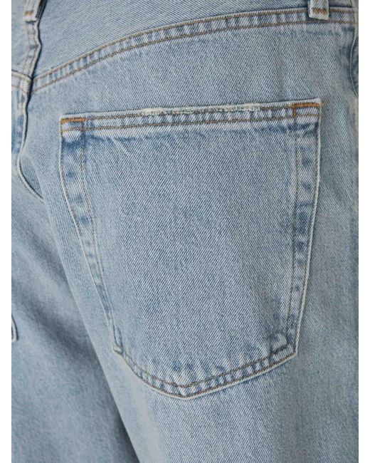Agolde Blue V-Waisted Kelly Straight-Leg Jeans