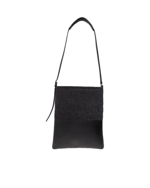 Dries Van Noten Black Rectangular Shoulder Bag for men