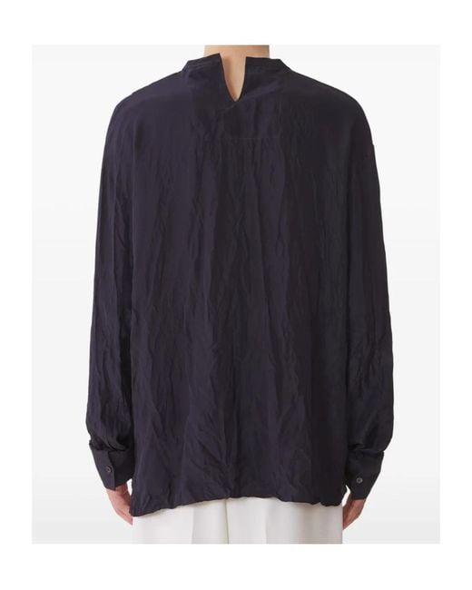 Lanvin Blue Seam-Details Shirt for men