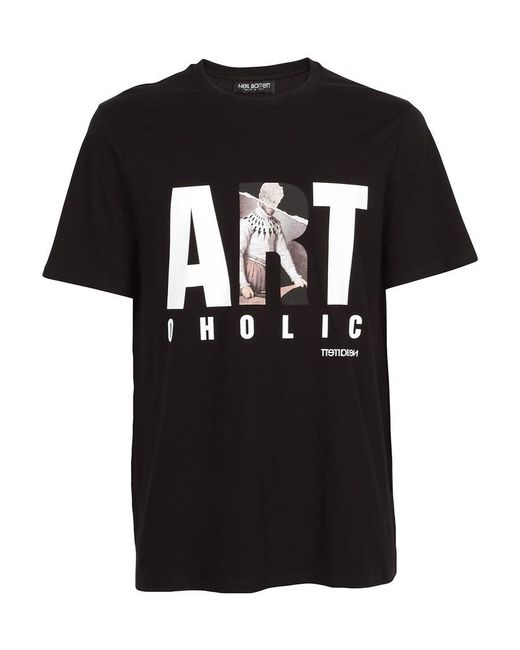 Neil Barrett Black Logo T-Shirt for men