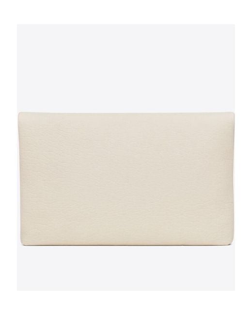 Saint Laurent Natural Cassandre Envelope Large Clutch Bag for men
