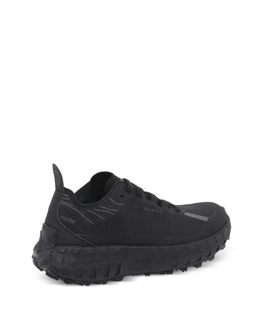 Norda Black 001A Lace-Up Sneakers