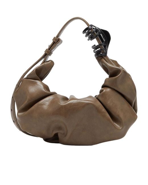 DIESEL Brown Grab-D S Hobo Bag