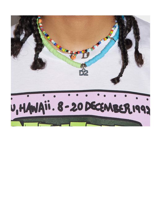 DSquared² Metallic Shells Necklace for men