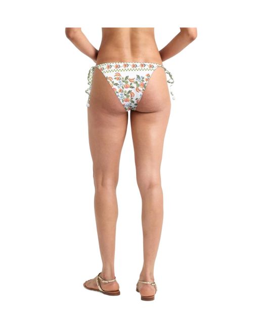 Farm Rio White Floral Bikini Bottoms