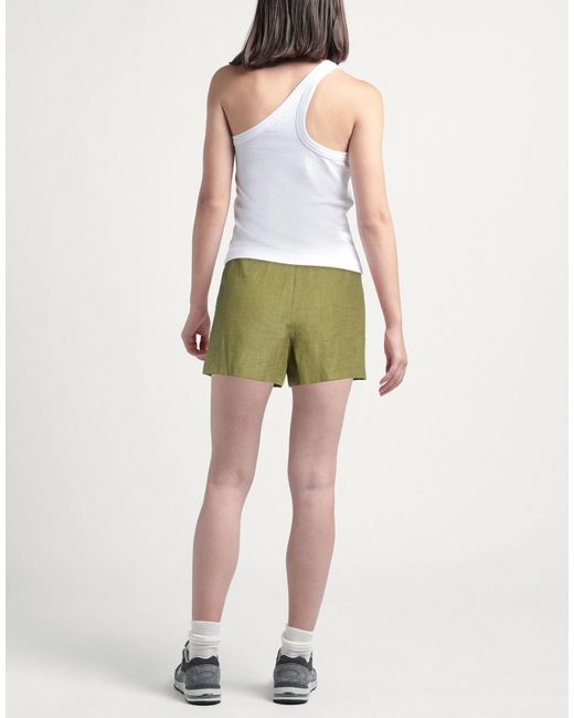 Tory Burch Green Simple And Elegant Solid Color Shorts