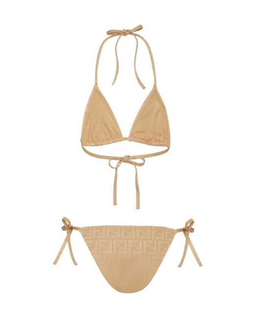 Fendi White Lycra Bikini