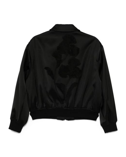 Jil Sander Black Duchess-Satin Jacket