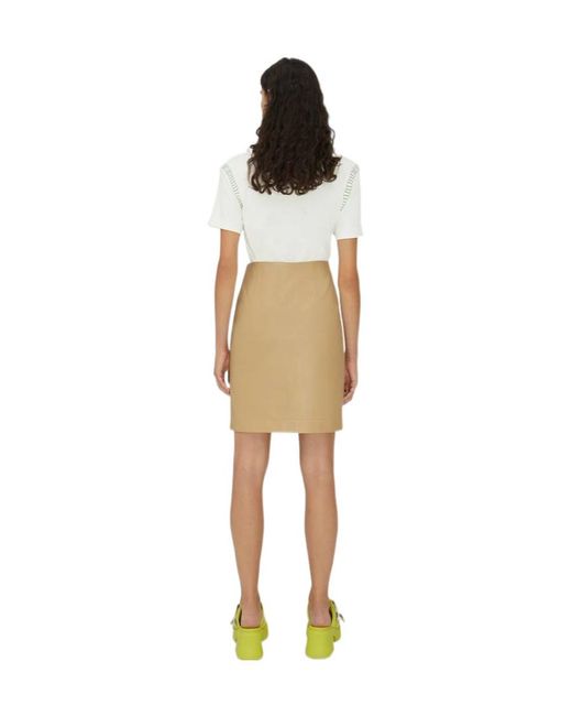 Bottega Veneta White Overlock Detail Cotton T-Shirt