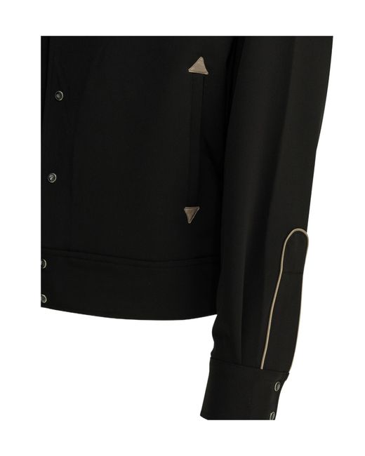Needles Black Piping Cowboy Overshirt Jacket for men