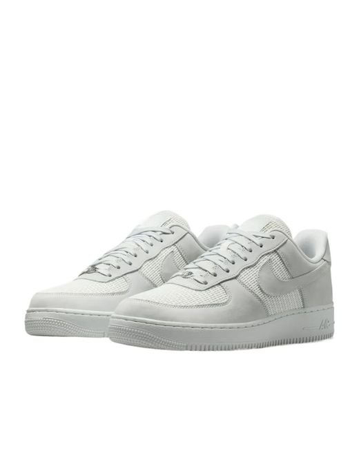 Nike Gray Air Force 1 07 Lv8 Low-Top Sneakers for men