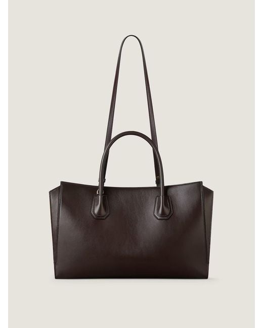 Givenchy Black Structured Logo Detailed Tote Bag