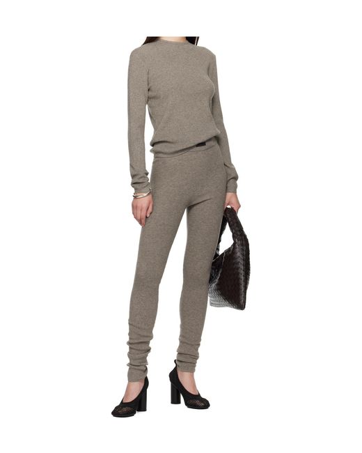 Fear Of God Gray Ribbed Knit T-Shirt