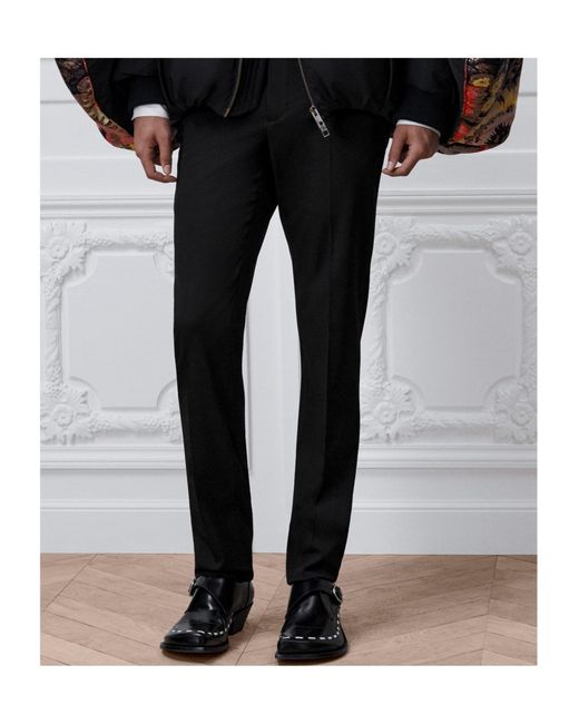 Dior Black Casual Pants With Belt Loops for men
