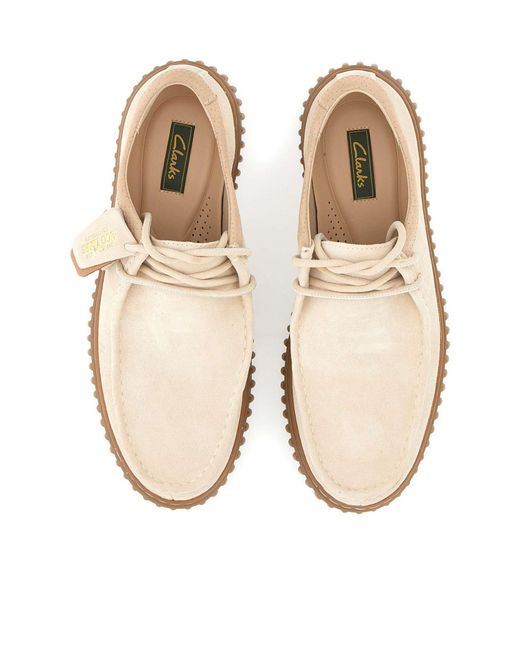 Clarks Natural Torhill Lo Lace-Up Shoes for men