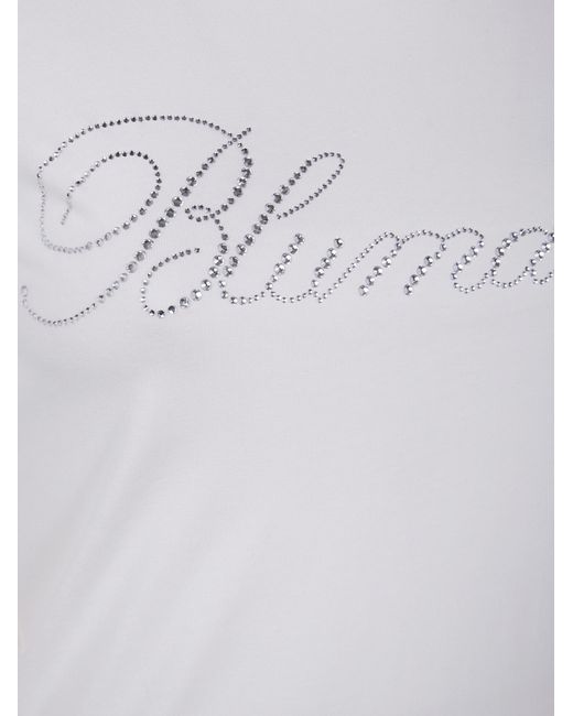 Blumarine White Short-Sleeved T-Shirt