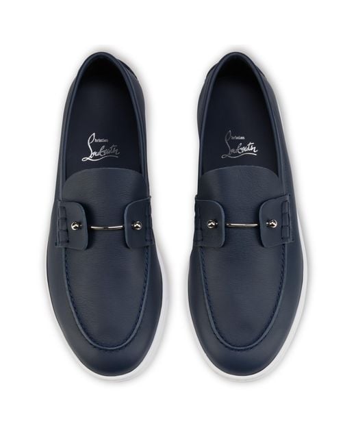 Christian Louboutin Blue Flat Loafers for men