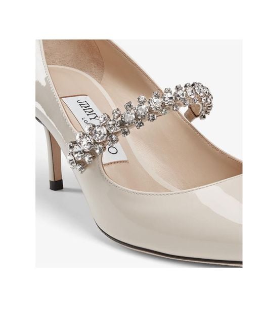 Jimmy Choo White Bing 65 Pointed High Heels