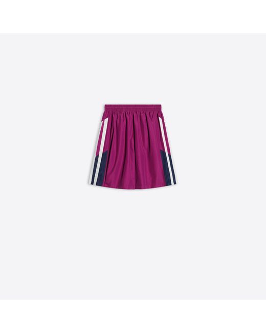 Balenciaga Purple Sporty B Tracksuit Skirt