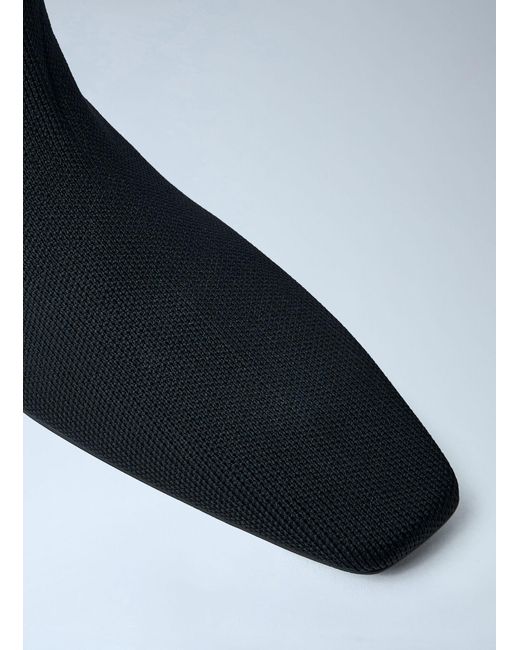 Totême Black Totême Knitted Sock Ankle Boots