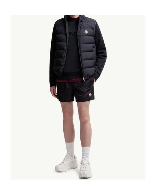 Moncler Blue Contrin Logo Patch Sleeveless Vest for men