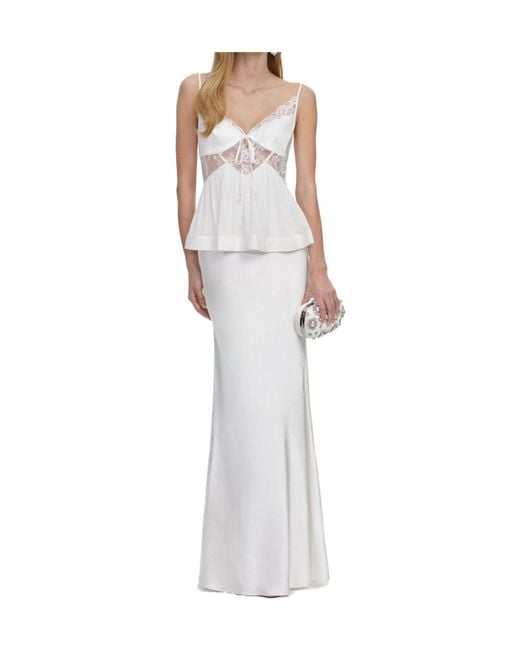 Self-Portrait White Lace Dress