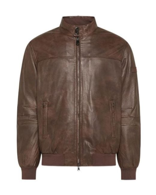 Peuterey Brown Bomber Jacket for men