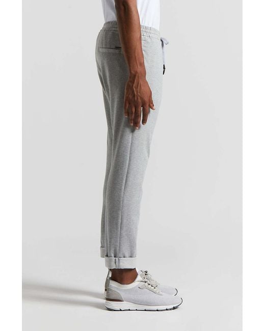 Peserico Gray Tapered Trousers for men