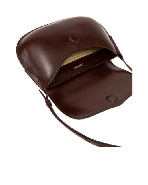 Lemaire White Belly Leather Crossbody Bag for men