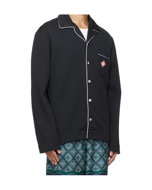Casablanca Black Long-Sleeved Shirt for men