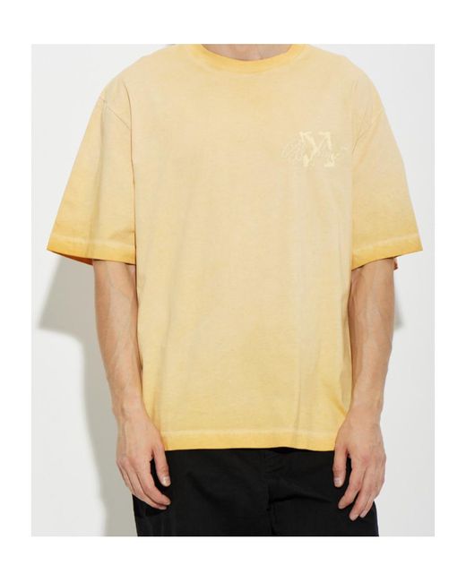 Off-White c/o Virgil Abloh Natural Arrow Printed Crewneck T-Shirt for men