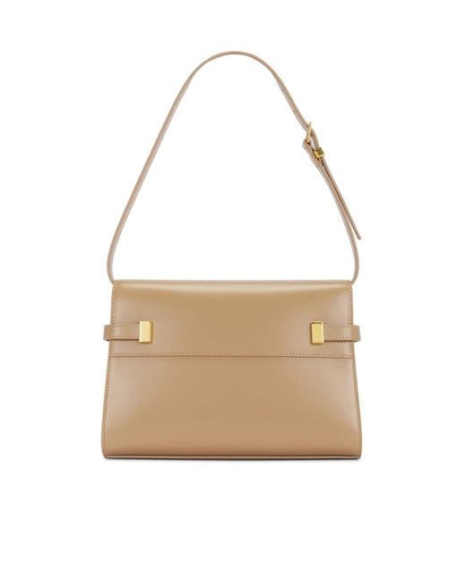 Saint Laurent Natural Small Manhattan Shoulder Bag