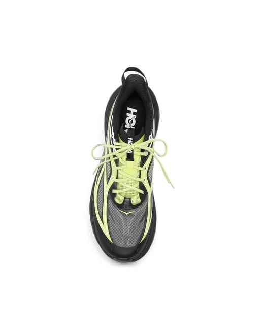 Hoka One One Green Mesh-Panelled Sneakers for men