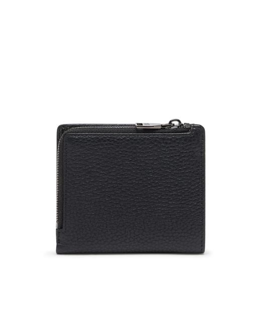 DIESEL Black Hissu Evo Bifold Zip Wallet for men
