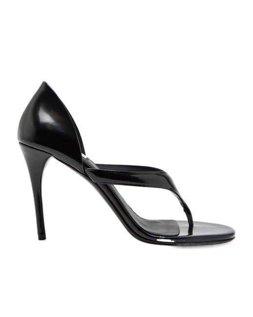 Alaïa Black Infradito 90 Leather Sandals