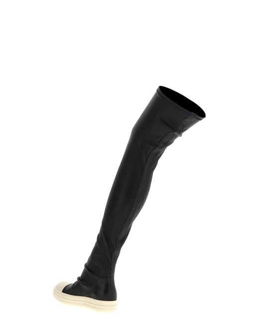 Rick Owens Black Fw26 Tower High Stocking Sneaks